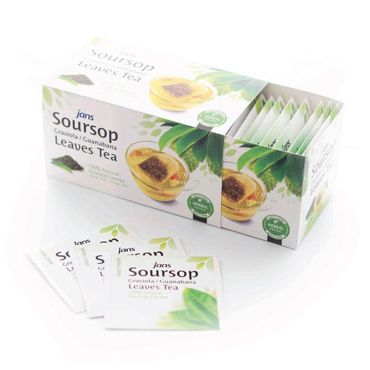 Jans 100% Natural Soursop Graviola Tea – 25 Tea Bags
