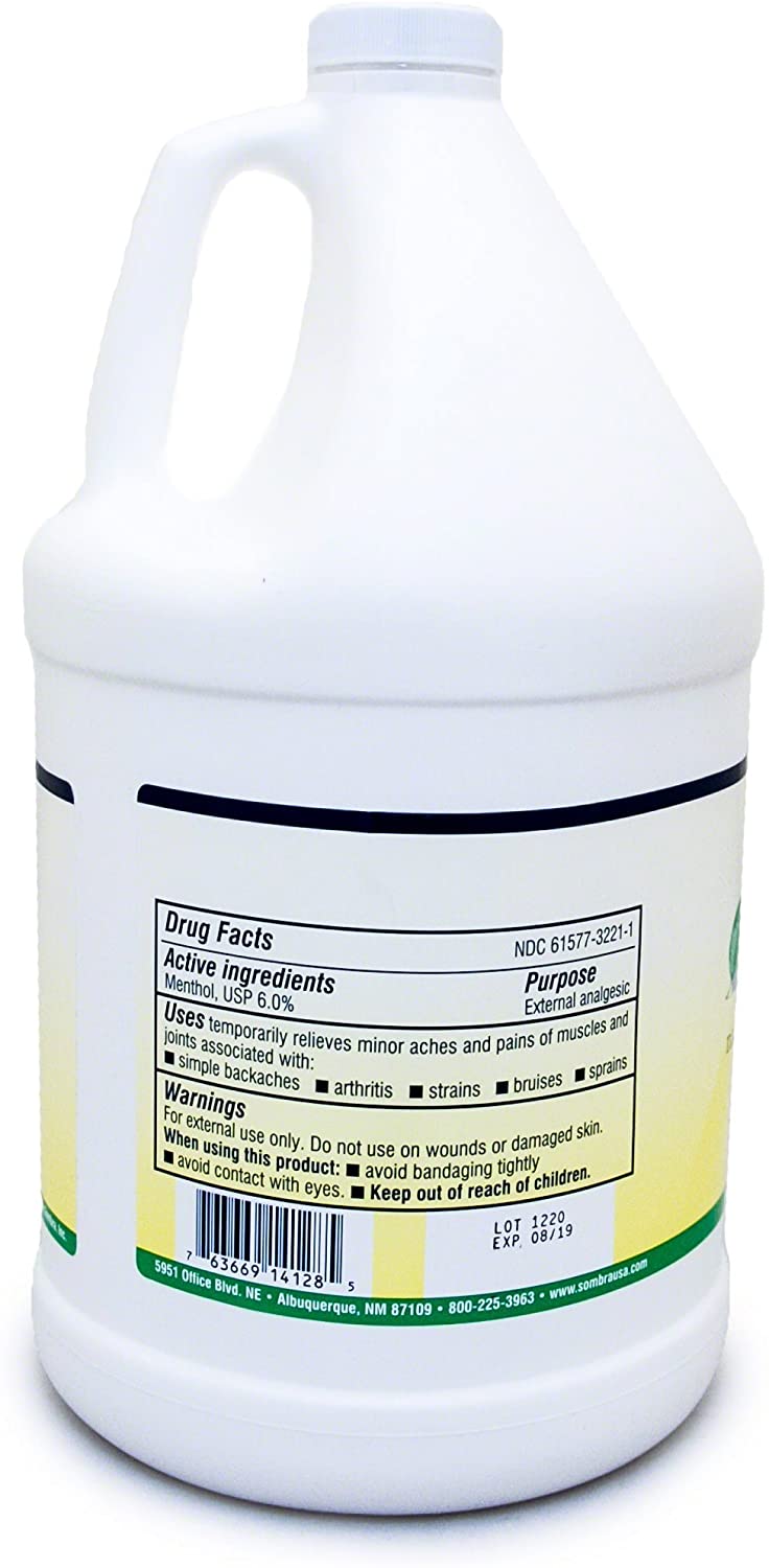 Sombra Cool Therapy Natural Relieving Gel, One Gallon, 128-Ounce