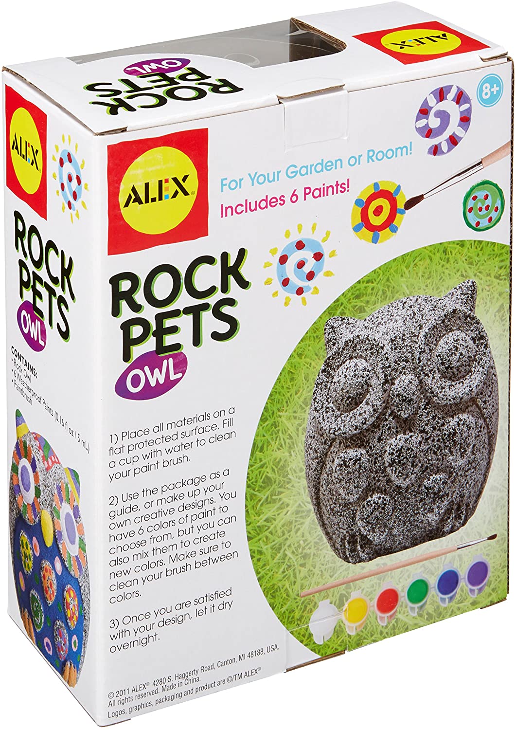 Alex Rock Pets Owl Kids Art and Craft Activity