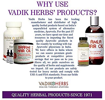 Vadik Herbs Certified Organic Haritaki (Terminalia Chebula) Capsules for Rejuvenation and Detoxification | Made in USA | Wildcrafted and Safety Tested | 100 Vegicaps