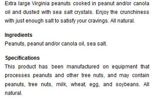 Blue Crab Bay Sea Salt Nuts | 12 oz
