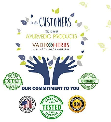 Vadik Herbs Certified Organic Haritaki (Terminalia Chebula) Capsules for Rejuvenation and Detoxification | Made in USA | Wildcrafted and Safety Tested | 100 Vegicaps