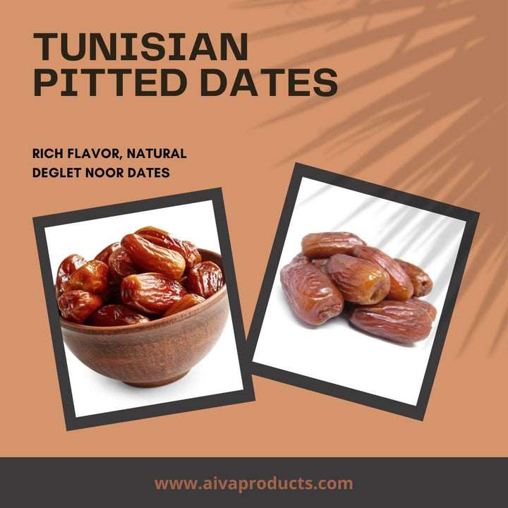 Tunisian Pitted Dates, Deglet Noor (24 oz Jar) – All-Natural, No Added Sugar, Dried Fruit for Snacking and Baking