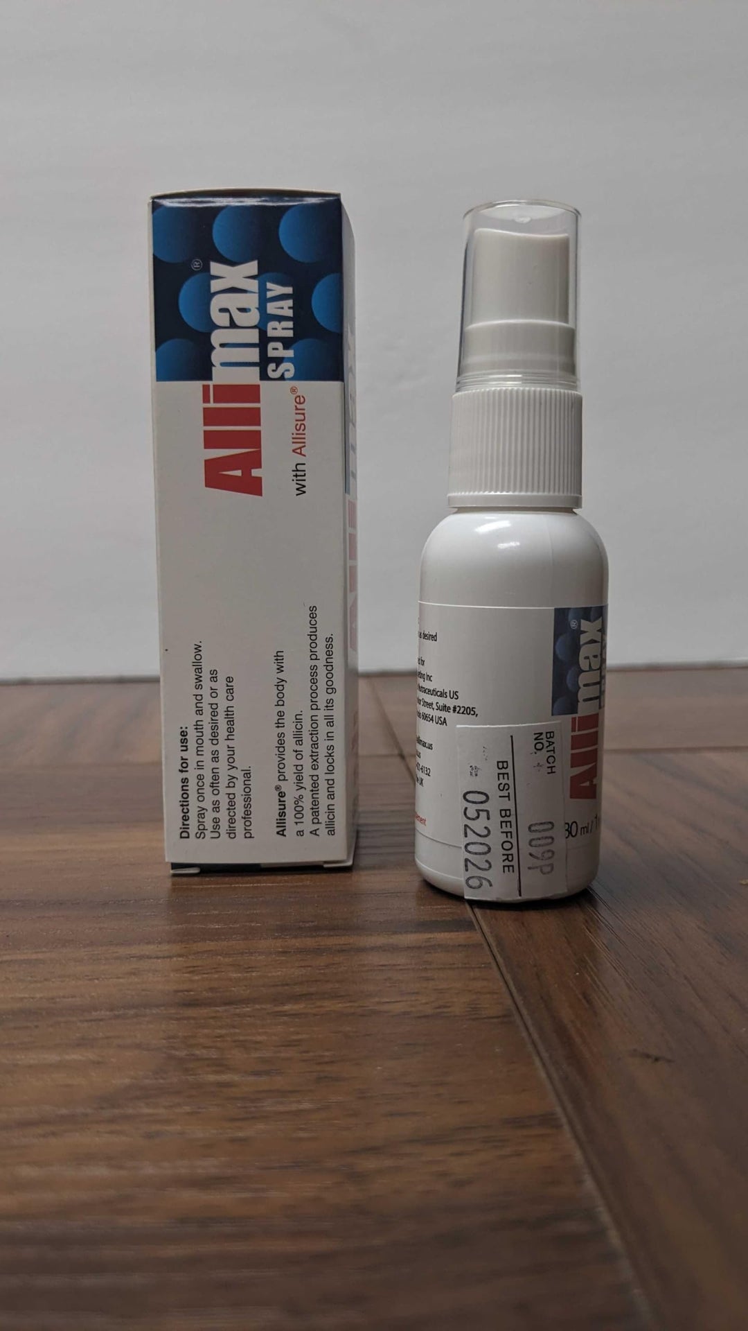 Allimax Rescue Spray-1oz-Throat, Gum Disease, Tooth Infection, 100% Stabilized Allicin