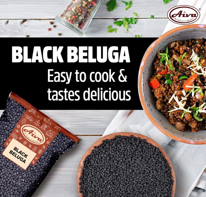 Aiva Black Beluga Lentils | 4 lb