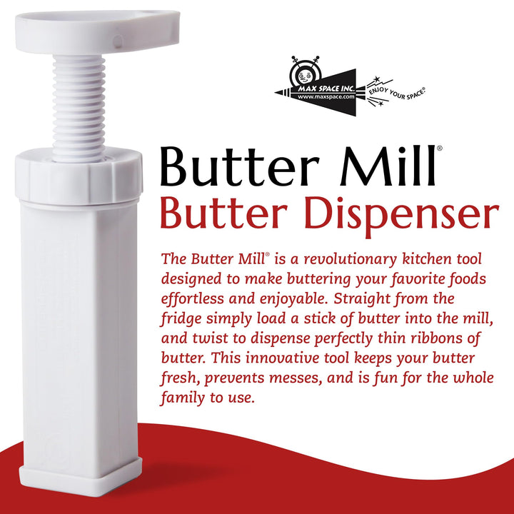 Butter Mill - Usa Designed + China Made - Butter Dispenser