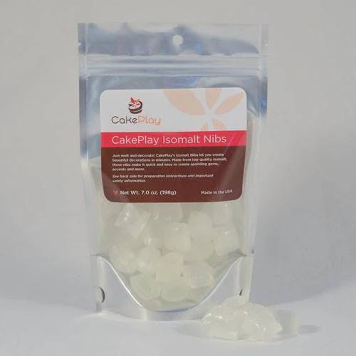 CakePlay Isomalt Clear Nibs – Food-Grade Sugar Substitute for Sugar-Free Candy & Decorations