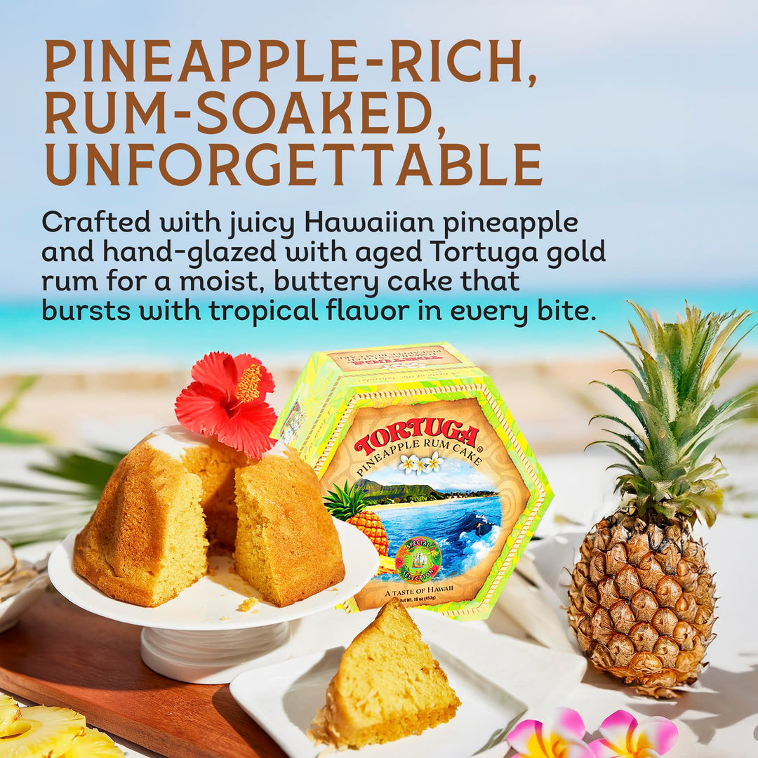 Tortuga Hawaiian Pineapple Rum Cake | 4 oz