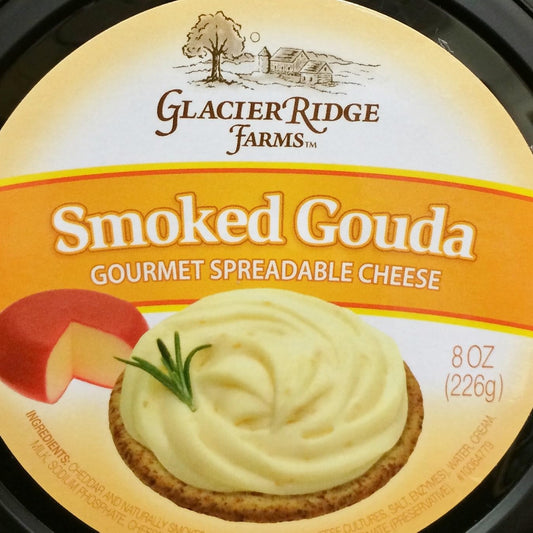 Glacier Ridge Farms Smoked Gouda Gourmet Spreadable Cheese – 8 oz Cup