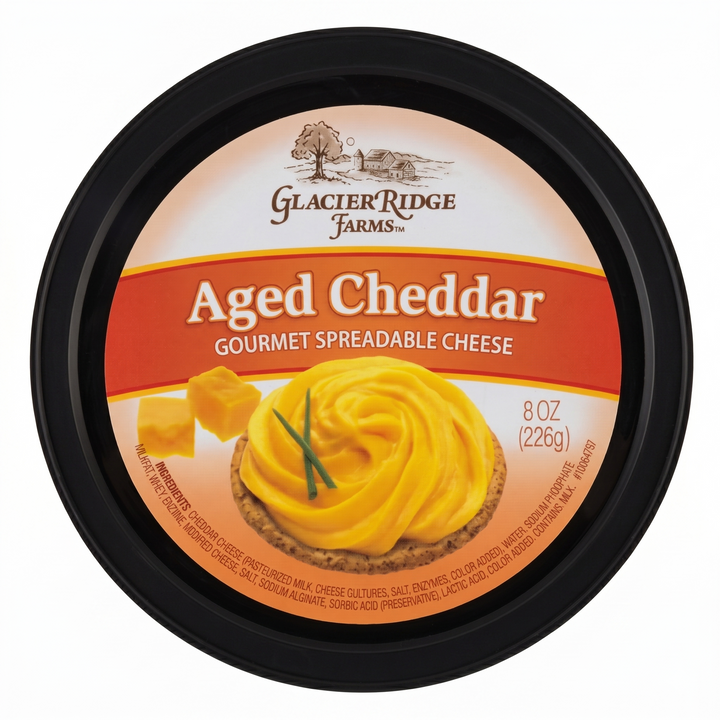 Glacier Ridge Farms Aged Cheddar Cheese Spread | 8 oz