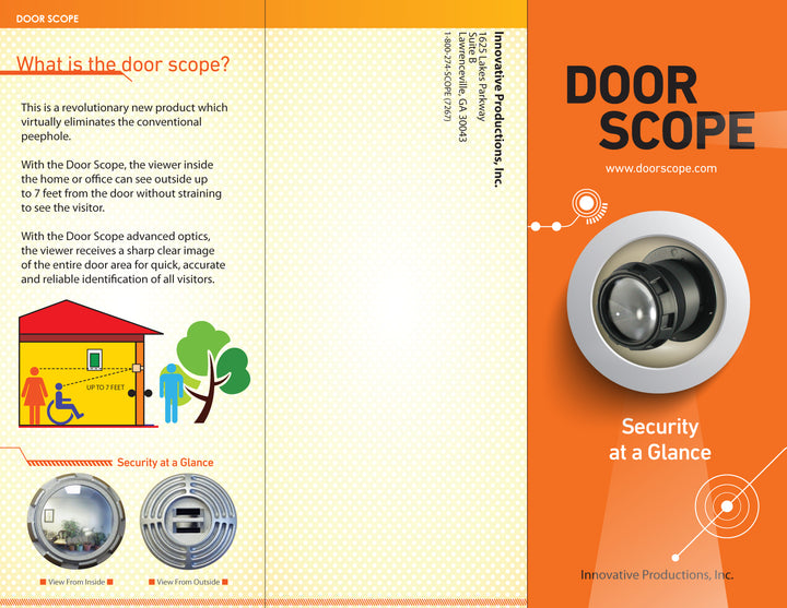 Door Scope DS2000 Door Viewer - Aluminum x Black