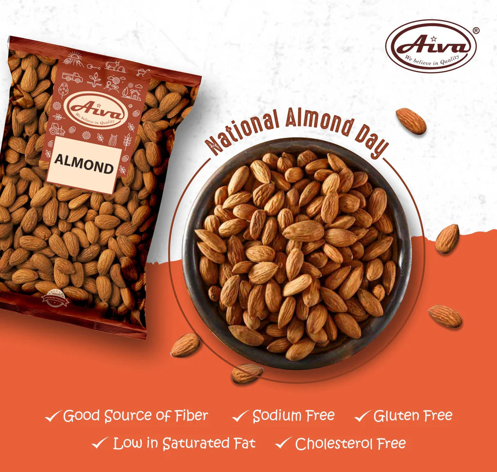 Aiva Whole Raw Almonds | 5 lb