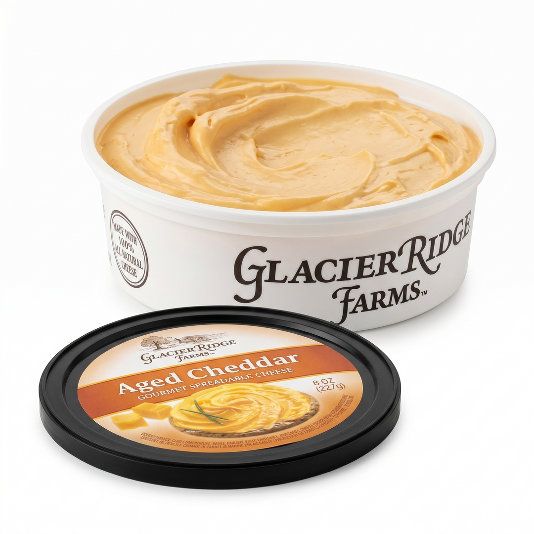 Glacier Ridge Farms Aged Cheddar Cheese Spread | 8 oz