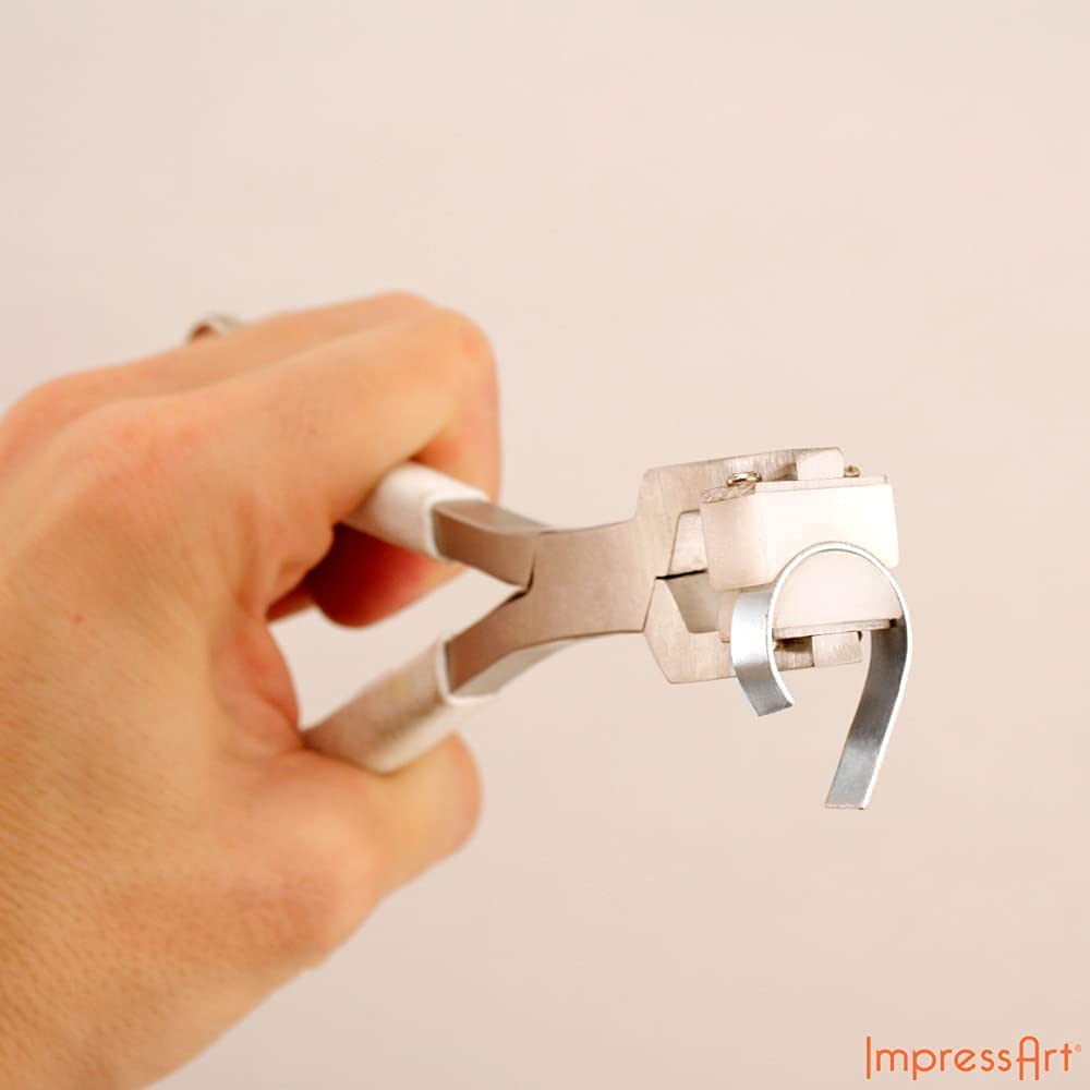 ImpressArt - Ring Making Kit for Jewelry Making, Bending and Wrapping Metal Tool Includes 8 Metal Ring Blanks