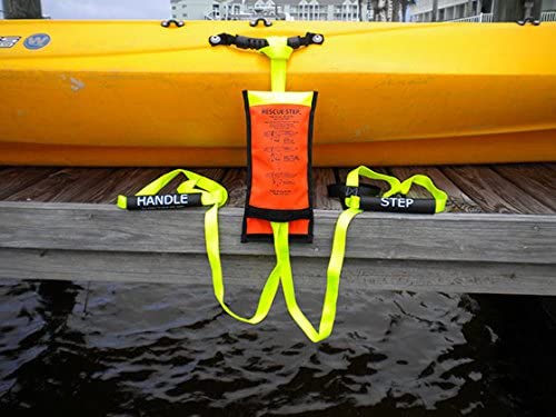 Rescue Steps for Kayaks - Compact Boarding Rope Ladder for Kayak (Yellow/Black)