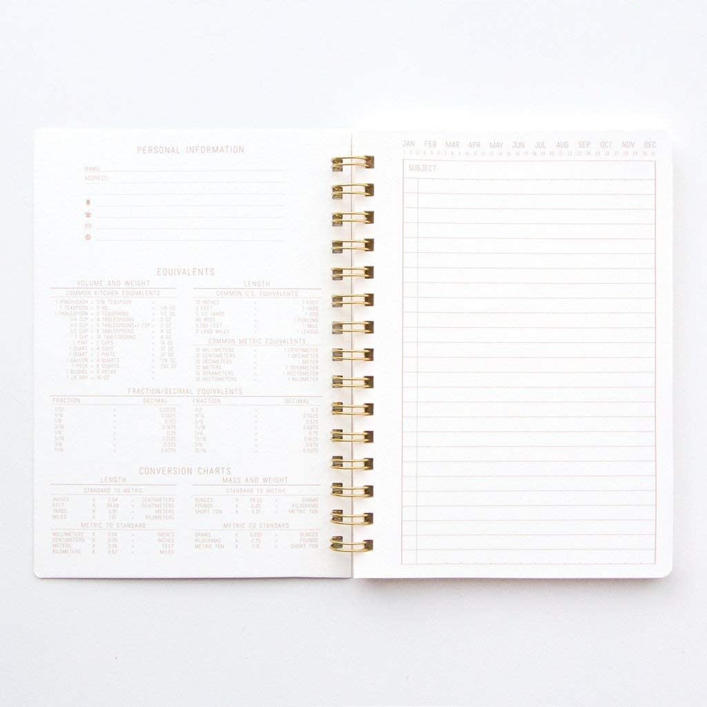 DesignWorks Ink Textured Paper Twin Wire Bound Notebook No. 2, Neptune Blue
