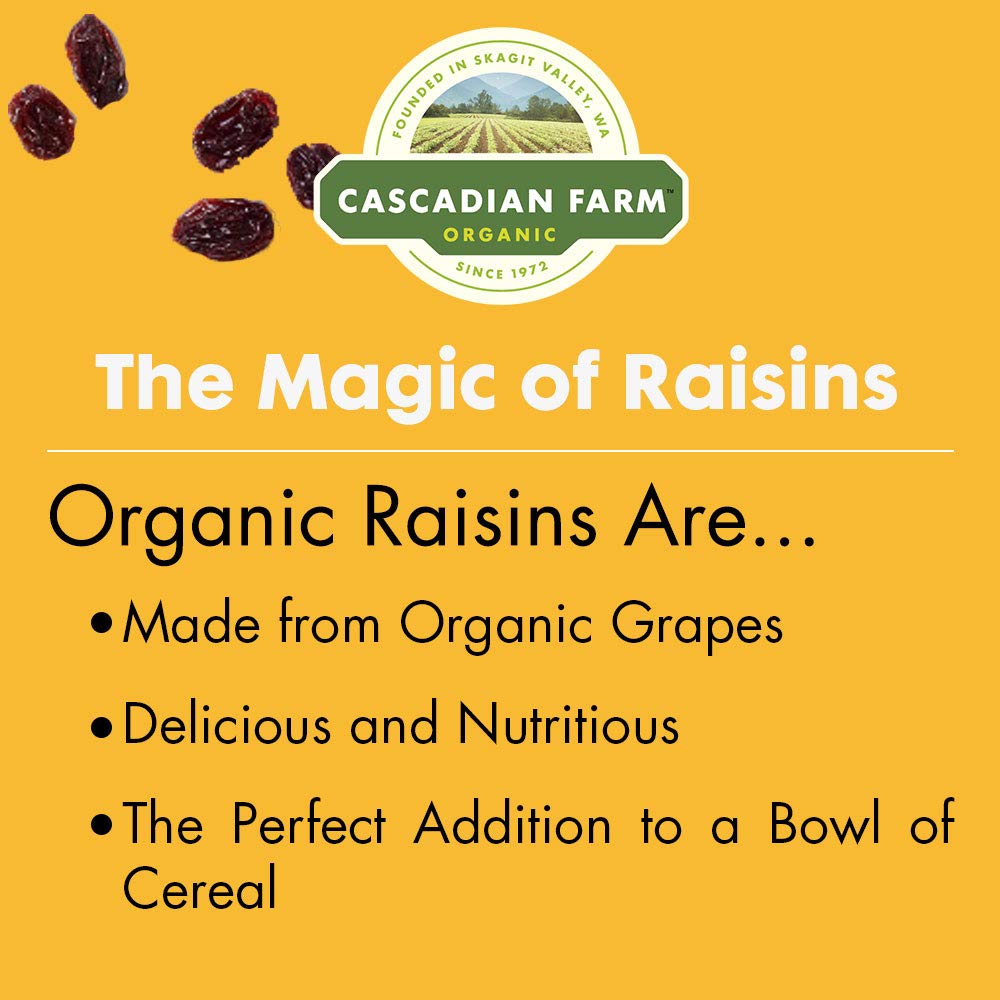 Cascadian Farm - Organic Raisin Bran Cereal, Organic, Whole Grain, 12 oz (Pack of 3)