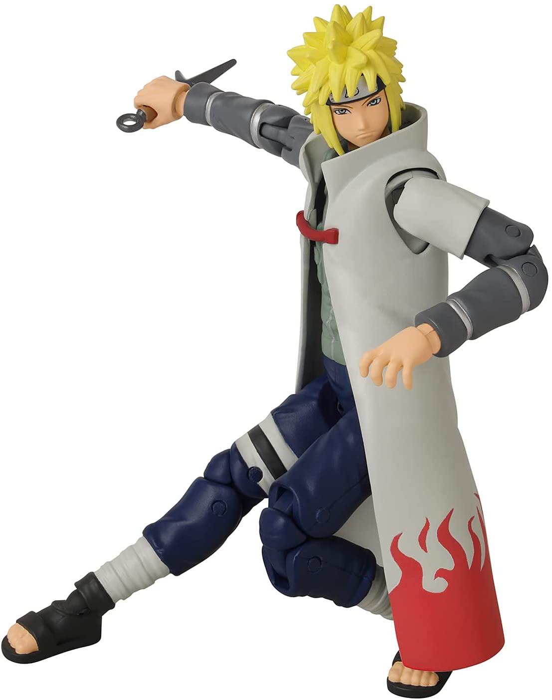 Anime Heroes Official Naruto Shippuden Action Figure - Namikaze Minato - Poseable Action Figure with Swappable Hands and Accessories 36905