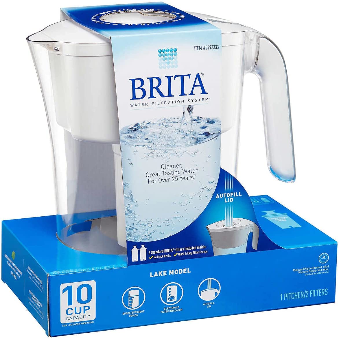 Brita Lake Model White 10 cup