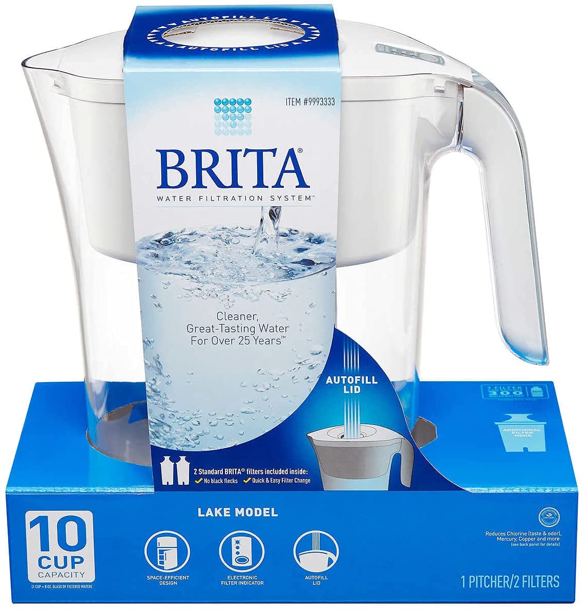 Brita Lake Model White 10 cup