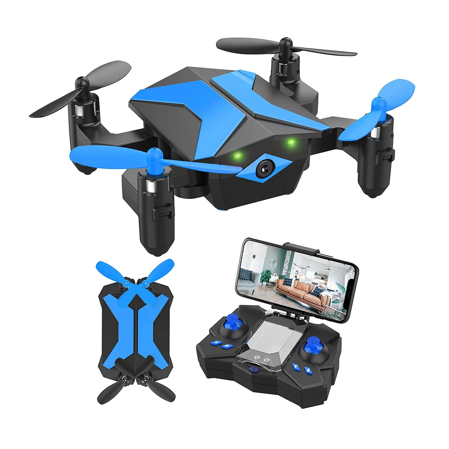 Drone with Camera for Kids Beginners, RC Quadcopter with App FPV Video, Voice Control and Altitude Hold