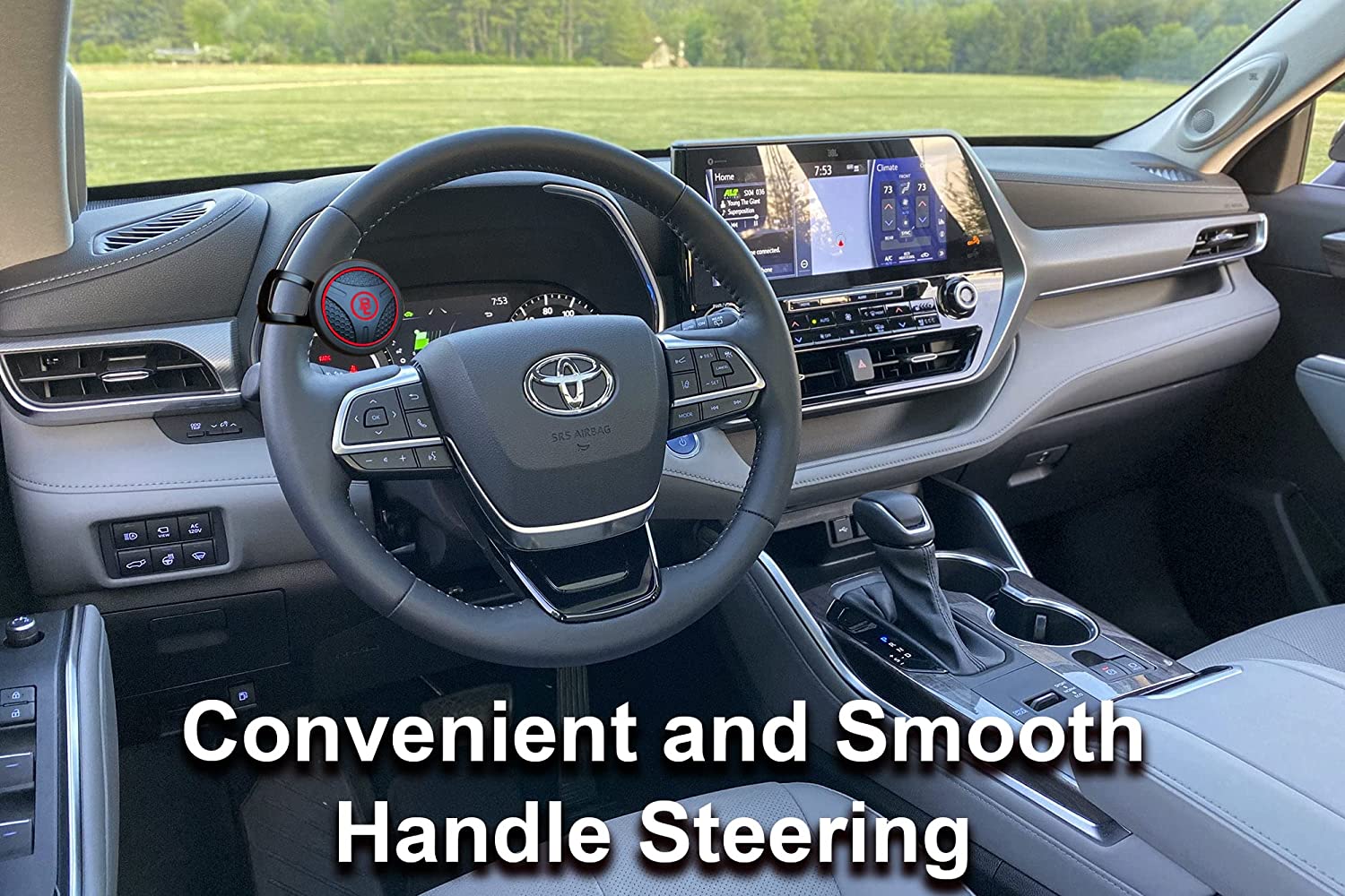 Fouring BL Steering Wheel Knob Spinner - Universal Non-Slip Fit, ABS & –  WONMIRE
