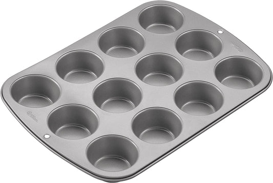 Wilton Recipe Right Non-Stick Mini-Muffin Pan, 12-Cup (2-Pack)