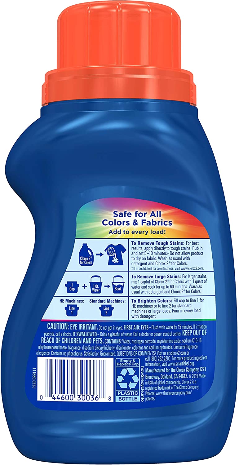 Clorox 2 Stain Remover and Color Brightener, 22 Ounces (Packaging May Vary)